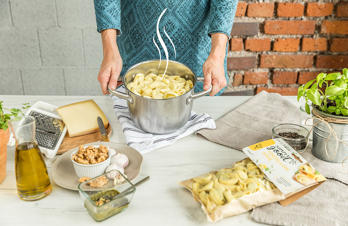 Tortelloni Käse Verfeinerungsschritt 2 Großansicht