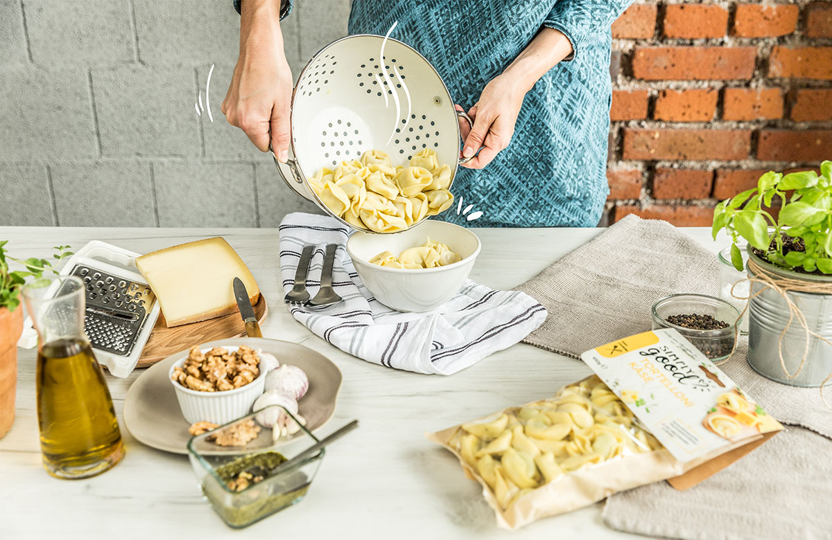 Tortelloni Käse Verfeinerungsschritt 3 Großansicht