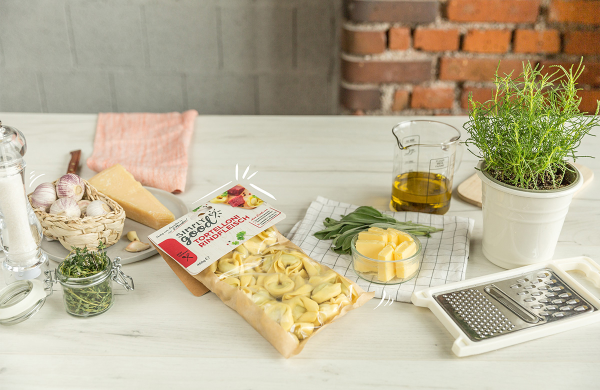 Tortelloni Rindfleisch Verfeinerungsschritt 1 Großansicht