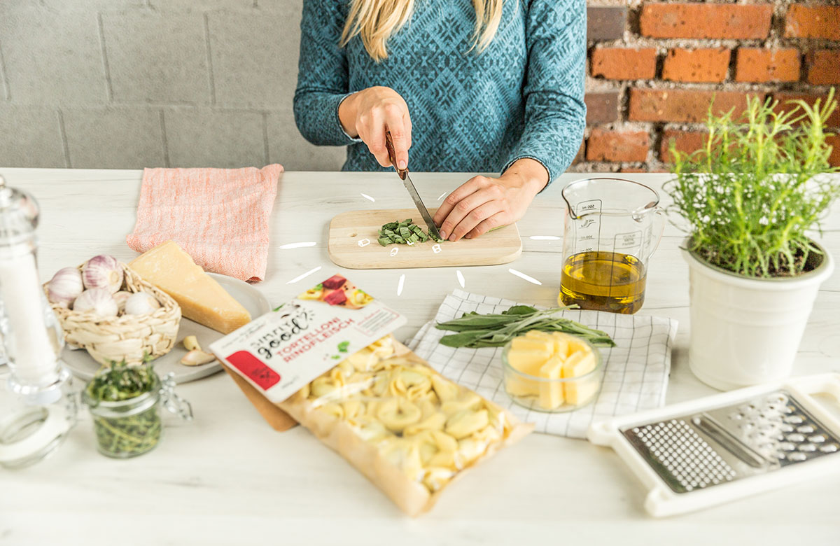 Tortelloni Rindfleisch Verfeinerungsschritt 2 Großansicht