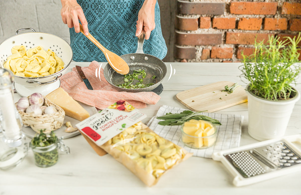 Tortelloni Rindfleisch Verfeinerungsschritt 4 Großansicht