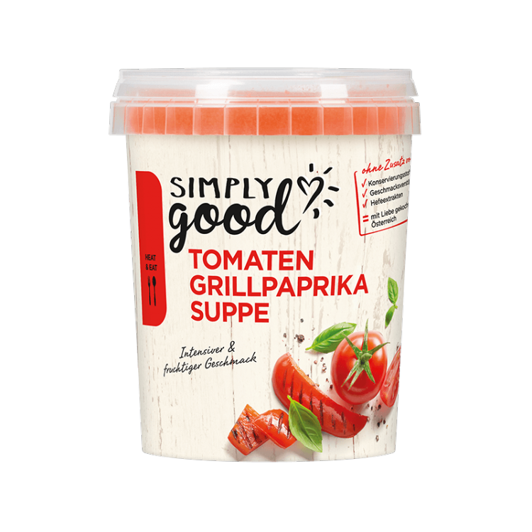 Tomaten Grillpaprika Suppe