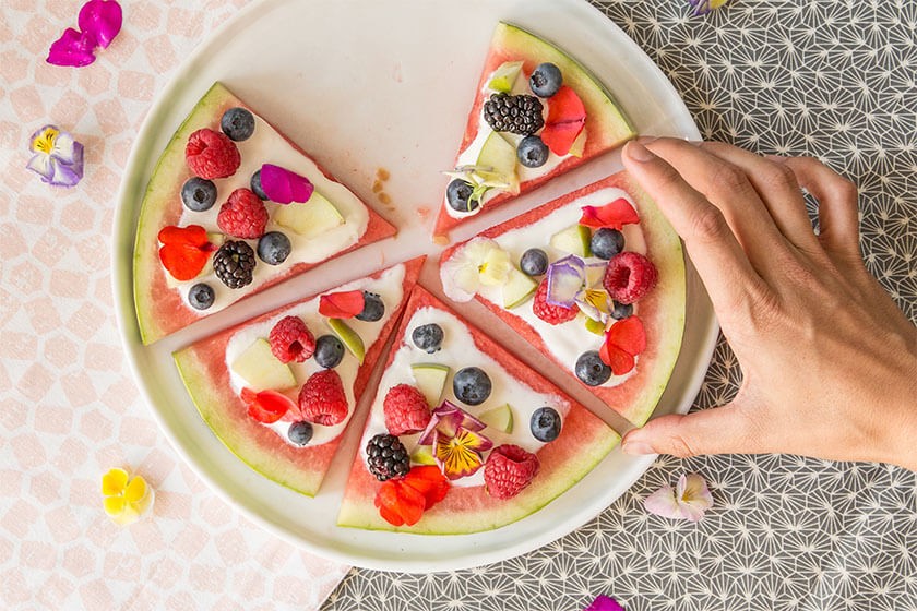 Wassermelonen Pizza Bild 3 Großansicht