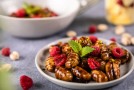 Gnocchi mit Schokosauce, Himbeeren und Vanilleeis Headerbild