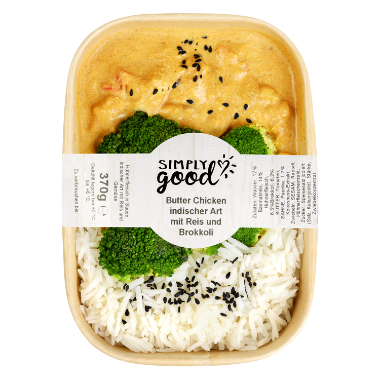 Butterchicken mit Reis